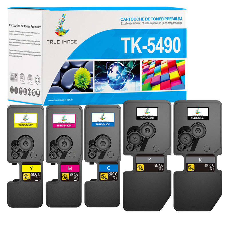 Pack 4 couleurs Kyocera TK-5490 Toners Compatibles