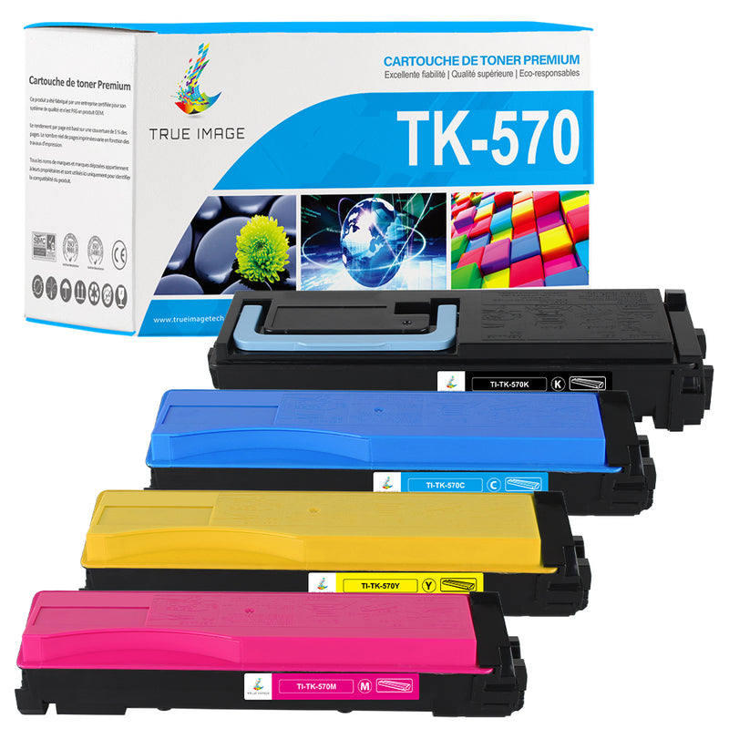 Pack 4 Couleurs Kyocera TK-570CMYK Toners Compatibles