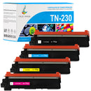 Pack 4 couleurs Brother TN230 CMYK Toners Compatibles