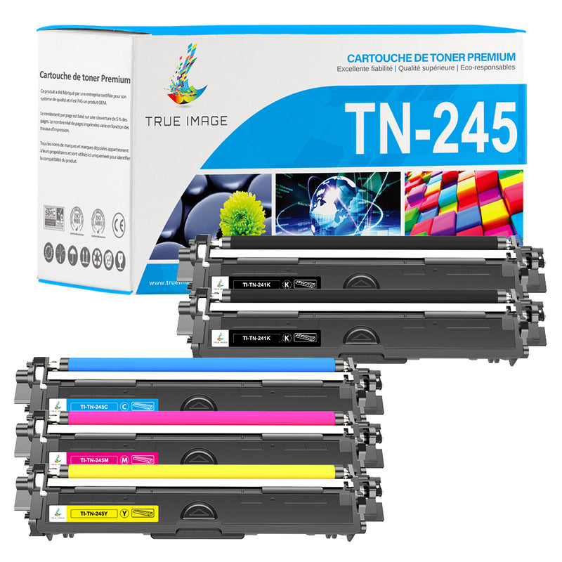 Multipack Brother TN241BK TN245CMY Toners Compatibles