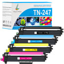 Pack 4 couleurs Brother TN247 CMYK Toners Compatibles | Format XL