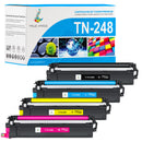 Pack Brother TN248VAL TN-248CMYK Toners Compatibles