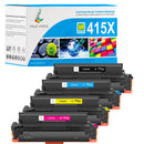 HP Color LaserJet Pro MFP M479fdn Toners compatibles - 415A 415X Pack