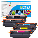Pack 4 Couleurs HP 212X CMYK Toners Compatibles