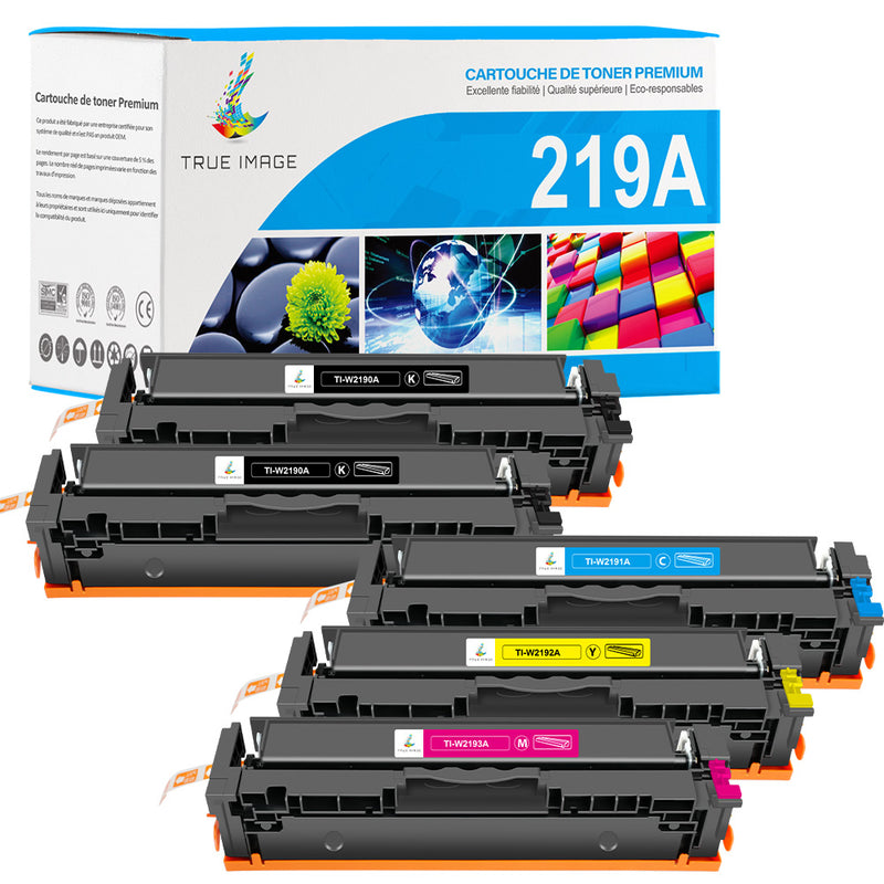 Pack 4 Couleurs HP 219A CMYK Toners Compatibles