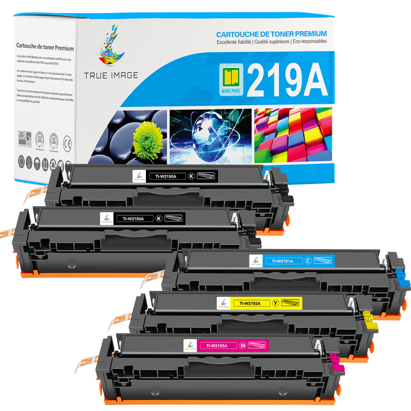 Pack 4 Couleurs HP 219A CMYK Toners Compatibles