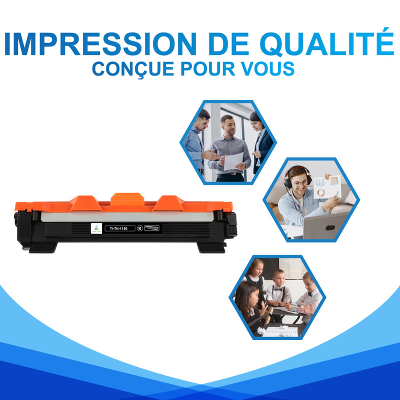 Compatible Brother TN1150 Toner Laser Noir 1000 pages