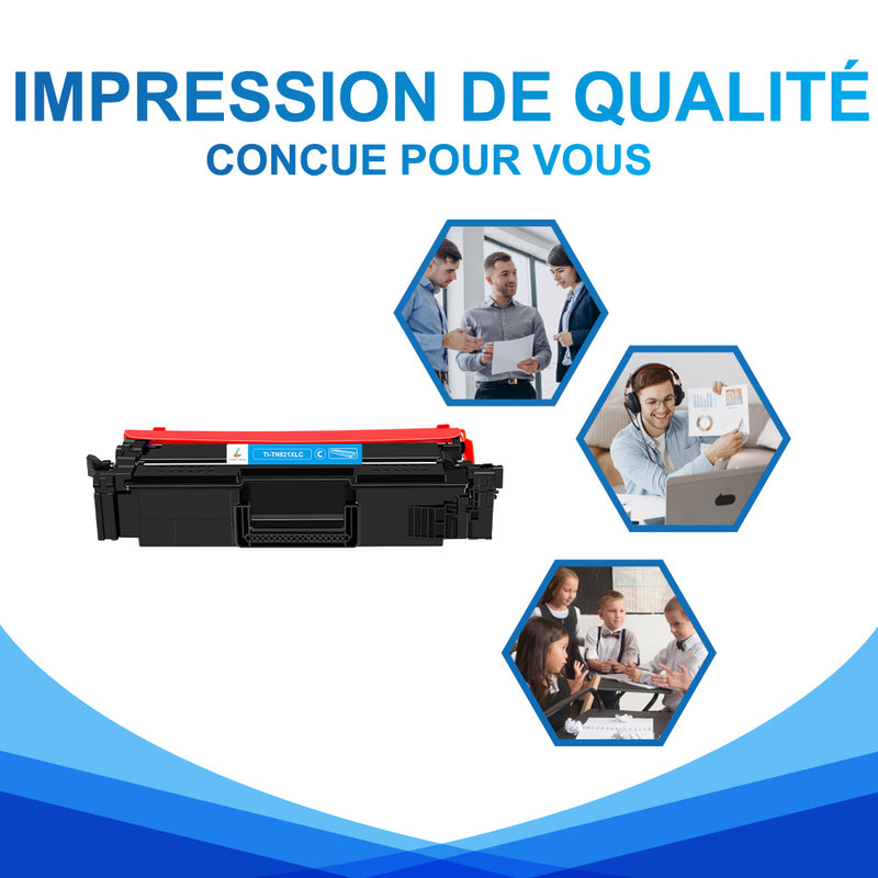 Brother TN821XLC Toner Laser Cyan Compatible