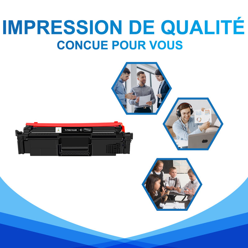 Brother TN821XLBK Toner Laser Noir Compatible